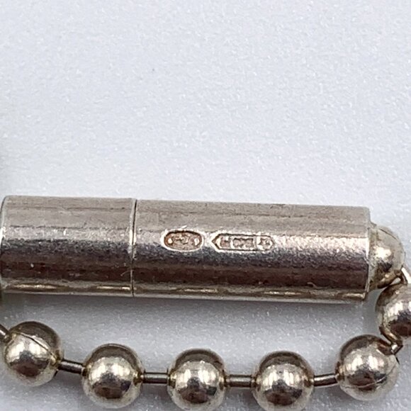 Authentic Gucci 925 Silver Dog Tag Pendant Necklace - Picture 8 of 11